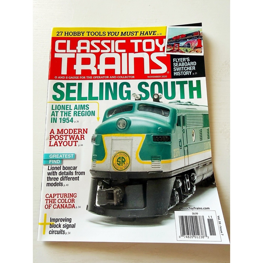 Classic Toy Trains Magazine O & S Gauge November 2020 Volume 33 Issue 7